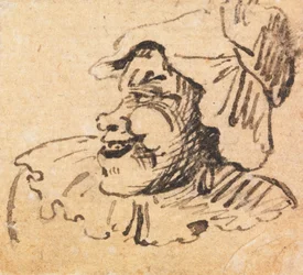 Grotesk mannelijk hoofd